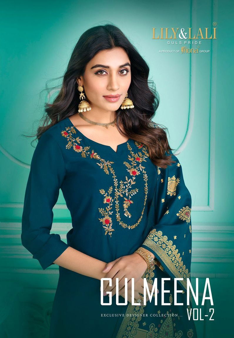 Gulmeena 2 Lily And Lali Milan Silk Readymade Suits Catalog